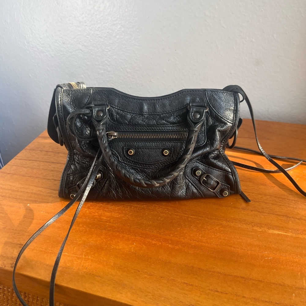 Balenciaga Black Mini City Bag